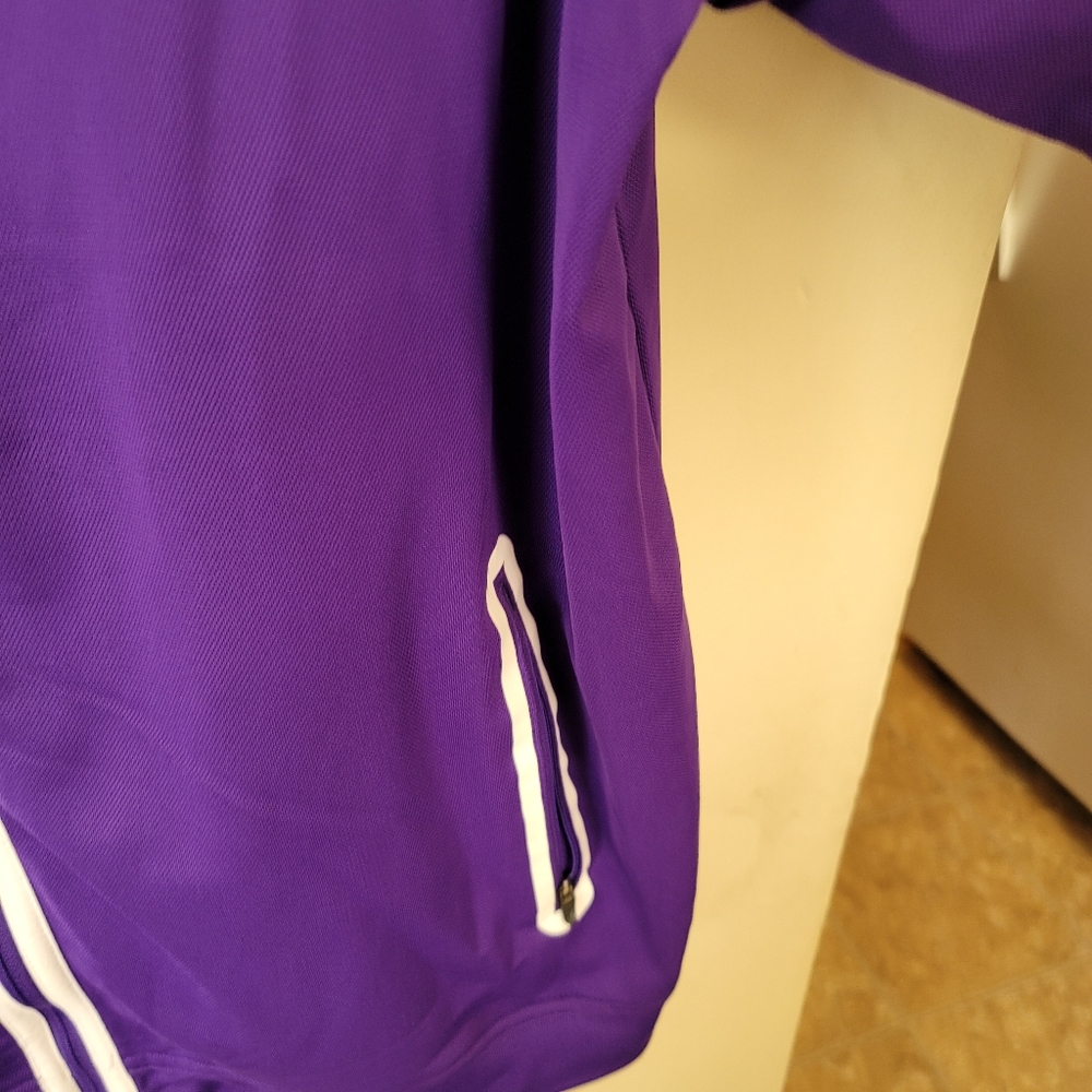 Nike Dri fit Retro purple white zippered jacket XL - Picture 4 of 6